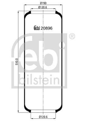 Купити RL9907 Blacktech Пневмоподушка/Пневморессора моста
